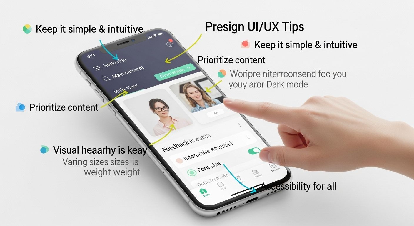 اصول طراحی UI/UX برای موبایل
